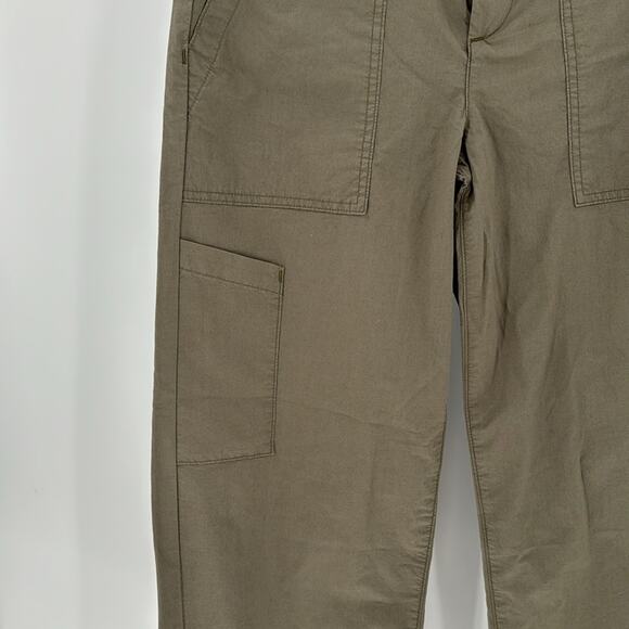 AGOLDE Daria utility green pant artsy  wide leg cropped hi waisted size 26 - Picture 5 of 10